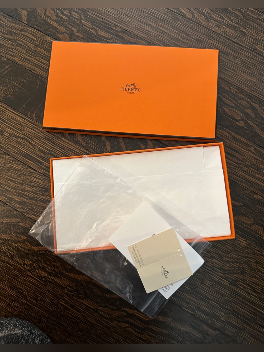 Hermes Orange Rectangular Gift Box with Lid